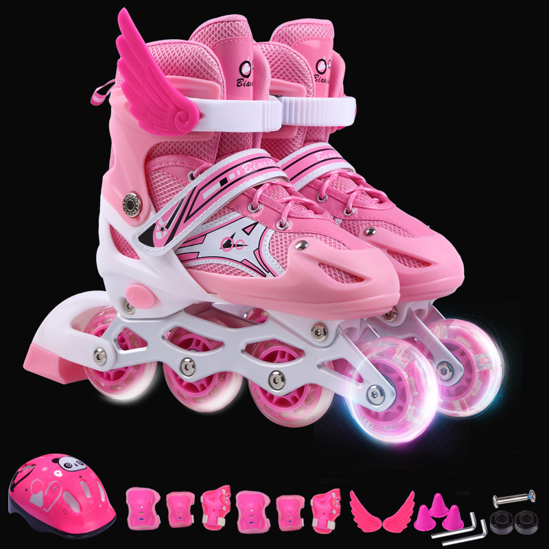 Pink slipper + protection + helmet + gift pack